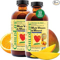 CHILDLIFE ESSENTIALS Kids Multivitamin &amp Mineral - Kids Vitamins Liquid Multivitamin for Kids Toddler Multivitamins Liquid Vitamins Baby Multivitamin - Natural Orange &amp Mango 8 Fl Oz (Pac