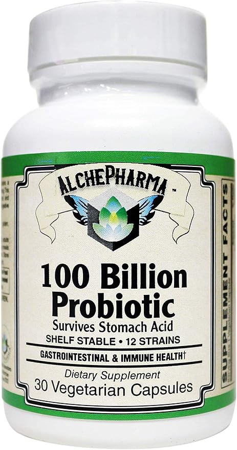 100 Billion Probiotic - 12 Strains with Prebiotics | Shelf Stable &amp Acid Resistant Probiotic for Digestive &amp Immune Health Support for Women and Men