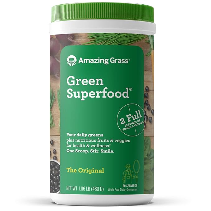 Amazing Grass Greens Blend Superfoods Powder (Original + Antioxidant)