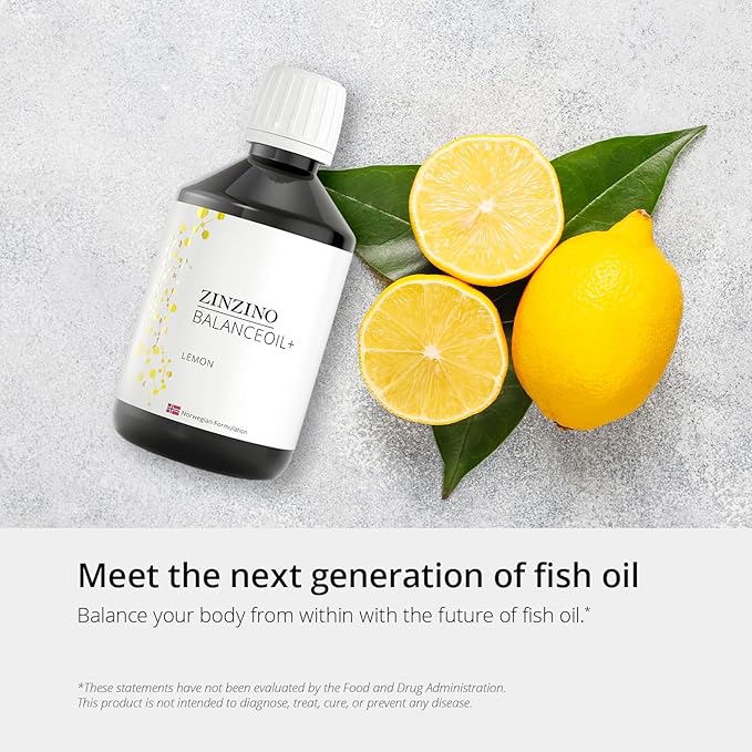 BalanceOil+ - Omega Balance Supplement with Wild-Caught Fish Oil Olive Oil Omega-3 &amp Vitamin D3 - Supports Heart Health &amp Well-Being - 300ml