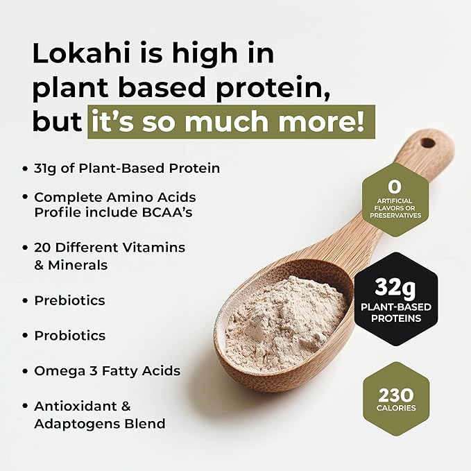 Lokahi Superfoods Blend Bundle (2 Bags - 2lbs Each) Chocolate &amp Vanilla - Protein Powder Drink Mix with Plant-Based Protein | Vegan Gluten Free