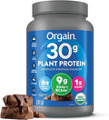 Orgain Organic 30g Vegan Protein Powder Chocolate 9g EAAs + BCAAs Plant Protein 6g Prebiotic + Fiber 1g Sugar Pre-Workout Muscle Support + Recovery - 2.01lb (Packaging May Vary)