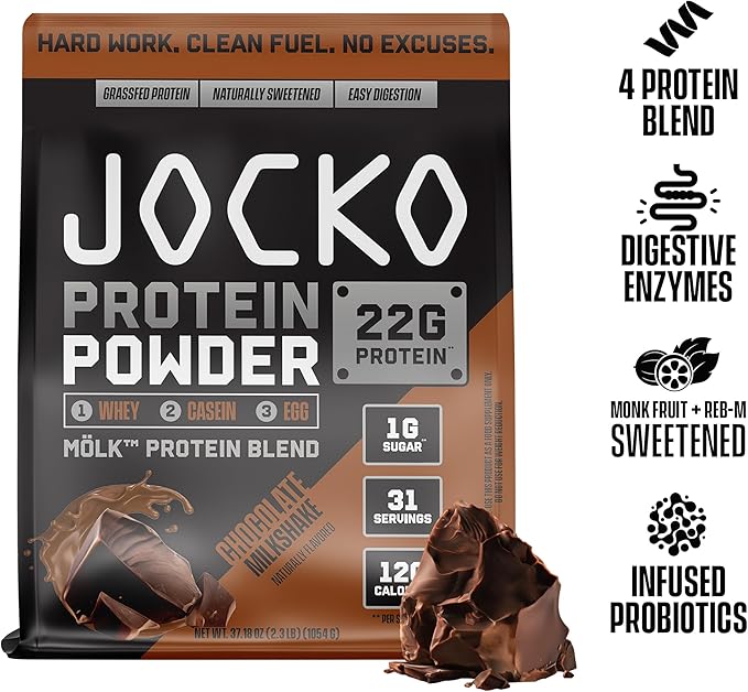 Jocko Fuel Whey Protein Powder Chocolate Creatine Bundle