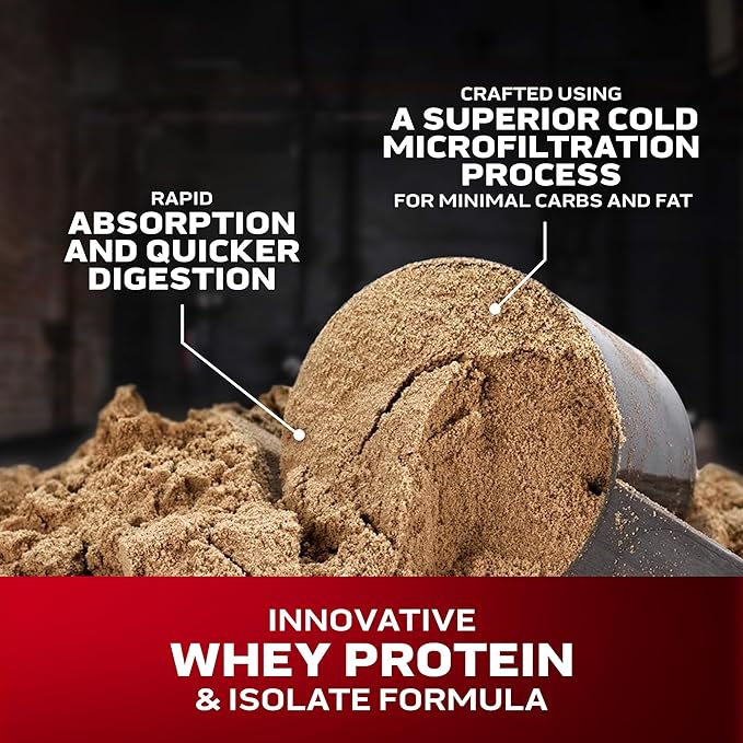 MuscleTech Whey Protein Powder (Vanilla Cream 5LB) - Nitro-Tech Whey Protein Isolate Smoothie Mix for Lean Muscle &amp Recovery - 24g of Whey Gold for Women &amp Men - Packaging May Vary