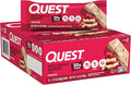Quest Nutrition White Chocolate Raspberry Protein Bars 20g Protein 1g Sugar 5g Net Carb High Fiber Gluten Free Keto Friendly 12 Count