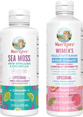 MaryRuth Organics Sea Moss Liposomal (Limeade) &amp Women's Multivitamin + Hair Growth (Peach) | Clean Label Project Verified® | Vitamins for Energy Beauty &amp Overall Health | Vegan Gluten-Free
