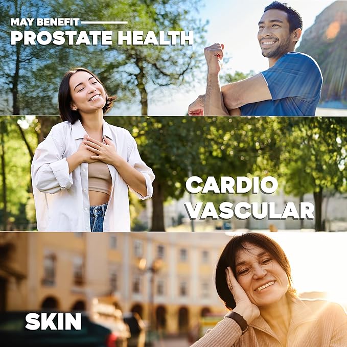 Essential Dietary Supplement: Three Key Fruits of The Mediterranean Diet® (Olives Grapes Tomatoes) - Plant-Based Softgels (60 Day Supply)
