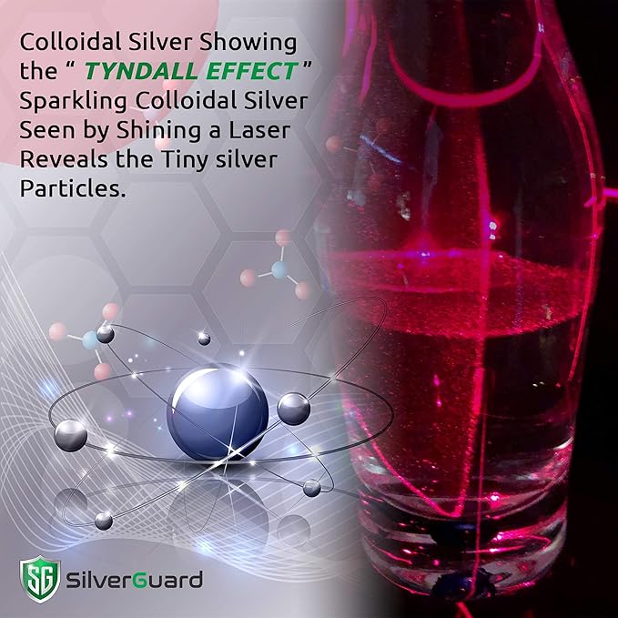 Enhanced Colloidal Silver Liquid Immune Support Supplement—30ppm Pure &amp Natural Structured Silver Water—Organic Colloidal Silver Solution—16 oz Bottle (1 Pack)