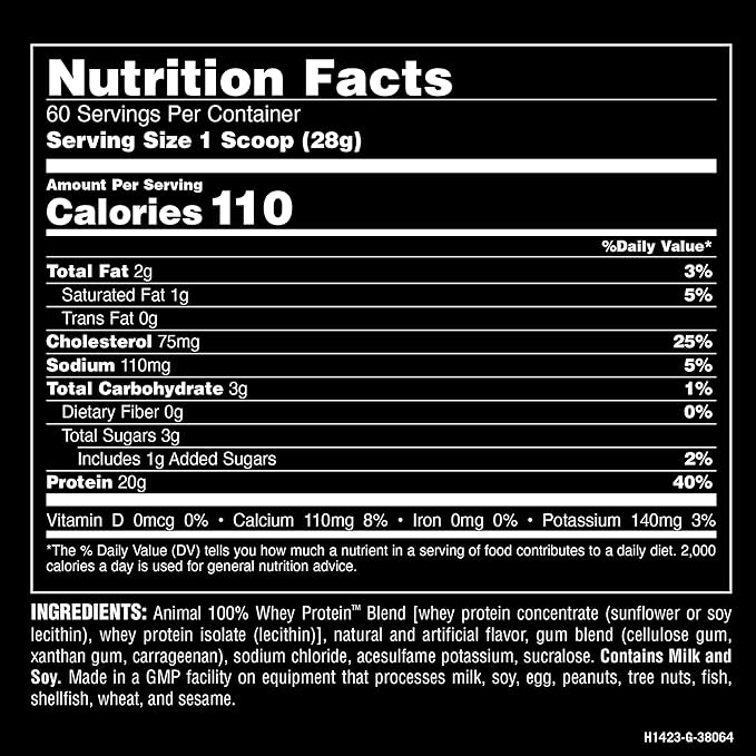 Animal 100% Whey Protein Powder Vanilla 4lb Bundle Fury Pre Workout Powder Supplement Watermelon 16.96oz