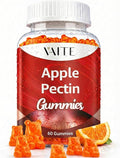 Apple Pectin Gummies - High-Fiber Supplement with 2000mg Natural Cholesterol Lower Support Promotes Digestive Wellness &amp Stomach Comfort Non-GMO &amp Gluten Free Herbal Supplements - 60 Vegan G