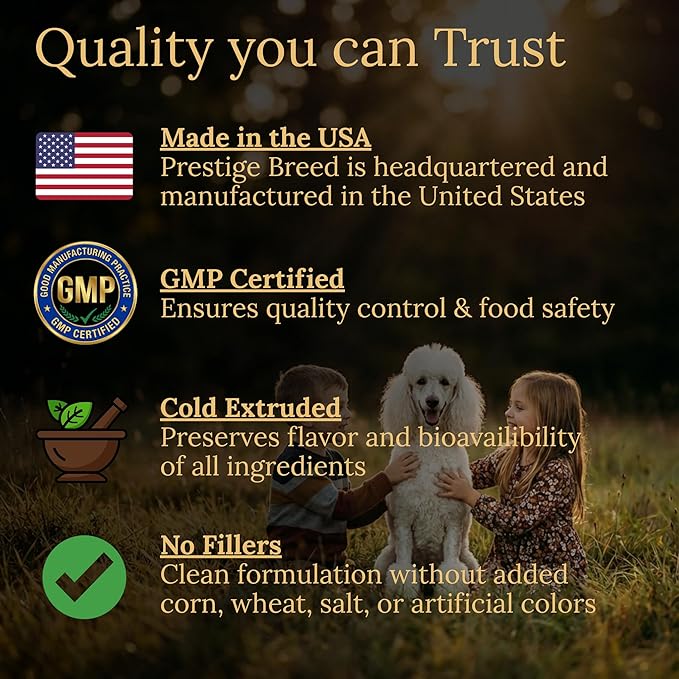 Multivitamins Balanced Nutrition for Your Poodle 90 Count Made in The USA with Real Bacon