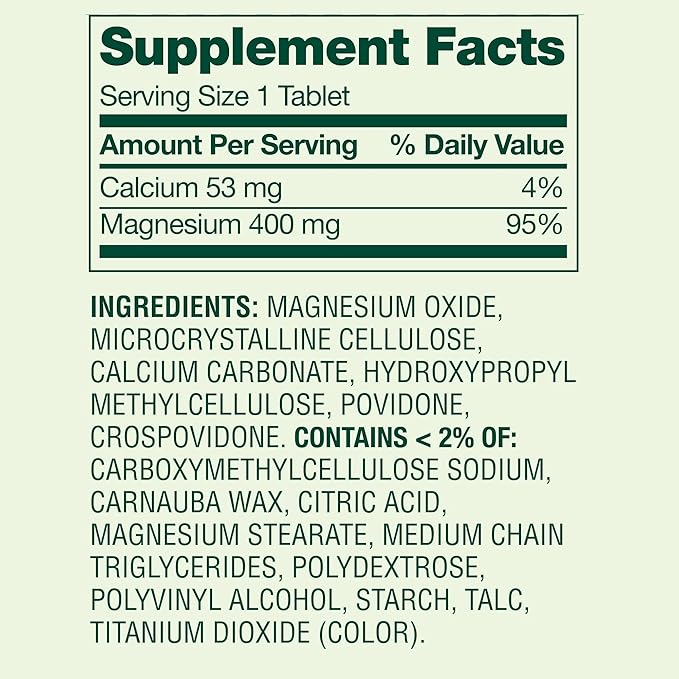 Spring Valley Magnesium 400 mg Tablets for Bone &amp Muscle Health 250 Count Bundle with Lual's 45 Diabetes Decoded