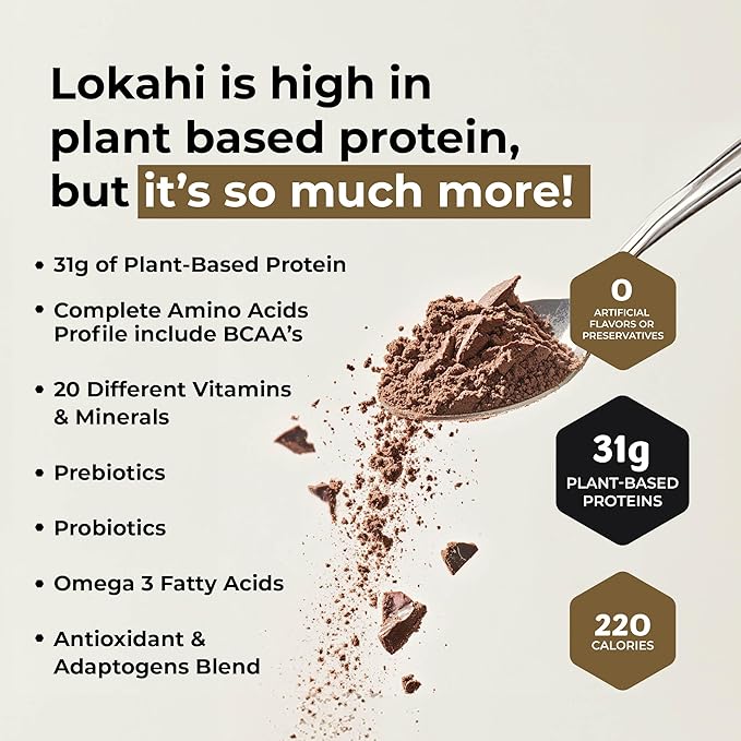 Lokahi Superfoods Blend Bundle (2 Bags - 2lbs Each) Chocolate &amp Vanilla - Protein Powder Drink Mix with Plant-Based Protein | Vegan Gluten Free