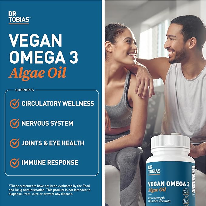Dr. Tobias Vegan Omega 3 Algae Oil and Colon 14 Day Cleanse for Improved Digestion Gut &amp Immune Support and Overall Health