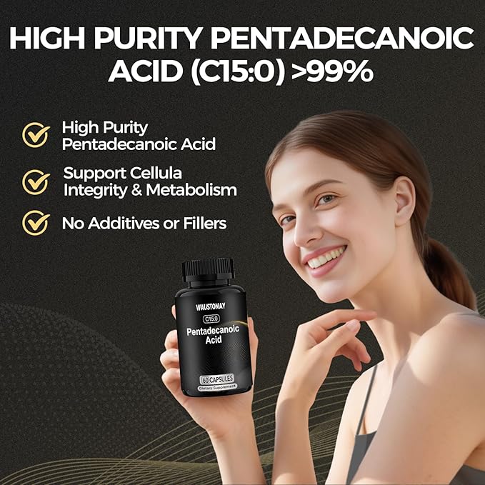 Pentadecanoic Acid Non-GMO - 60 Capsules