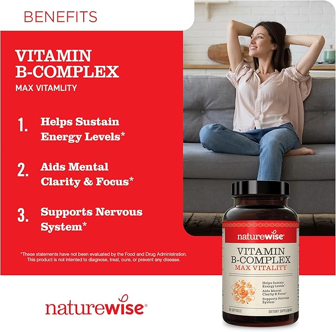NatureWise 1000mg Omega 3 600mg EPA 400mg DHA with Vitamin E 180ct &amp Vitamin B Complex for Women and Men 150 Softgels[5-Month Supply]