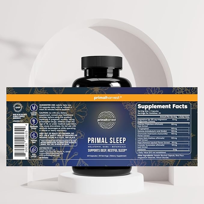 Primal Harvest Daily Two-Step Routine | NAD+ + Sleep | 2 Pack | 30 Day Supply