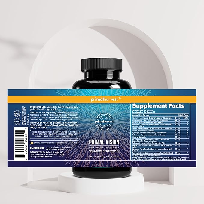 Primal Harvest Daily Two-Step Routine | NAD+ + Vision | 2 Pack | 30 Day Supply