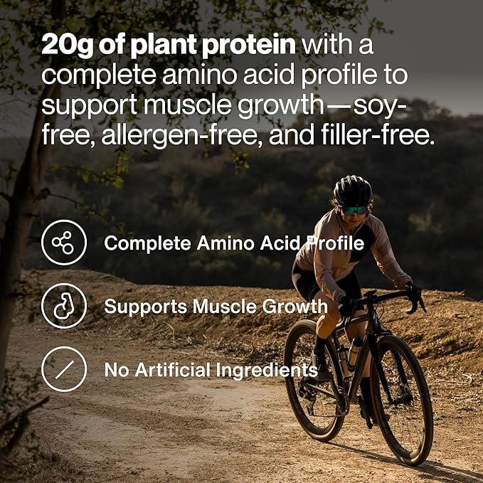 Momentous Vegan Protein Powder - 20 g Plant-Based Protein - NSF Certified for Sport - Gluten-Free - Non-GMO - 10 Servings for Essential Everyday Use - Vanilla