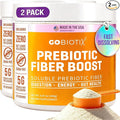 GoBiotix Fiber Supplement Powder with Prebiotics for Digestive Health and GLP-1 Support Soluble Fiber for Gut Health &amp Debloat Keto Vegan Gluten &amp Sugar Free 35 Servings (2 Pack)