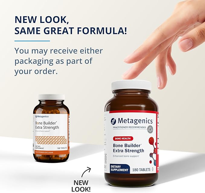 Metagenics Bundle - Bone Builder Extra Strength &amp D3 5000-180 Tablets of Bone Builder* - 120 Softgels of D3 5000 for Immune Support &amp Heart Health*