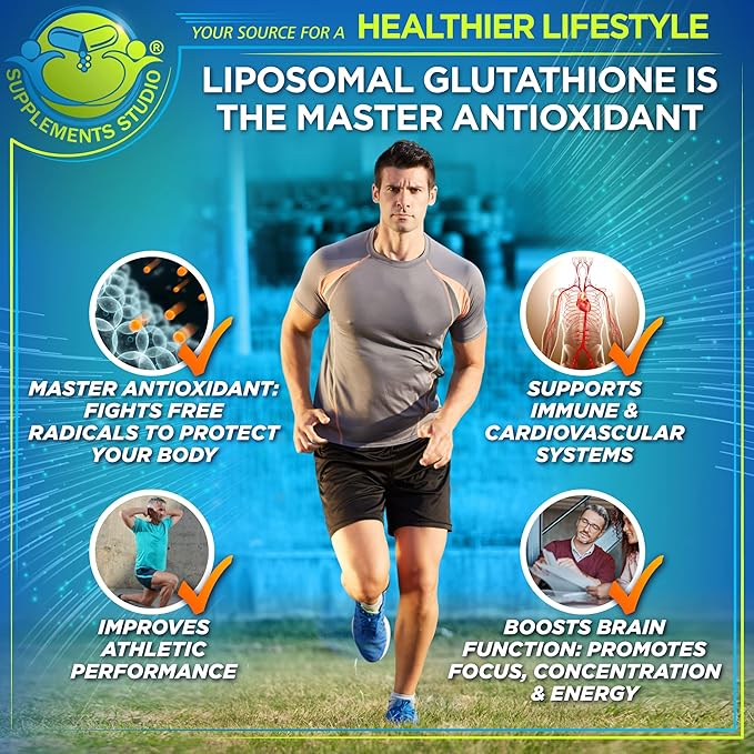 Liposomal Glutathione 500mg &amp Quercetin with Bromelain Zinc and Vitamin C – Antioxidant &amp Immune Support Bundle with Organic Whole Food Blends – Vegan Non-GMO Respiratory Health Formula
