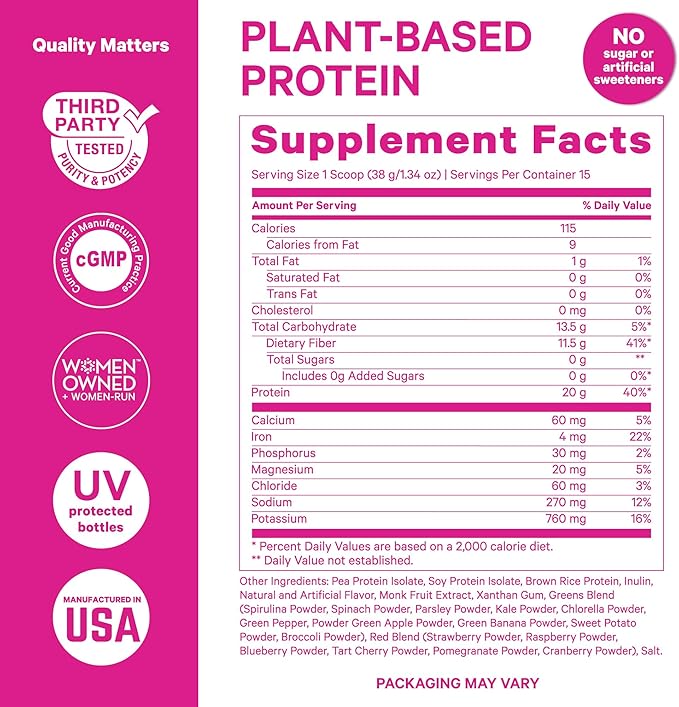 Pink Stork Muscle &amp Gut Health Bundle for Women | Vanilla Plant-Based Protein Powder with Fiber &amp Superfoods &amp Digestive Enzymes | Women’s Digestion Energy &amp Metabolism Support