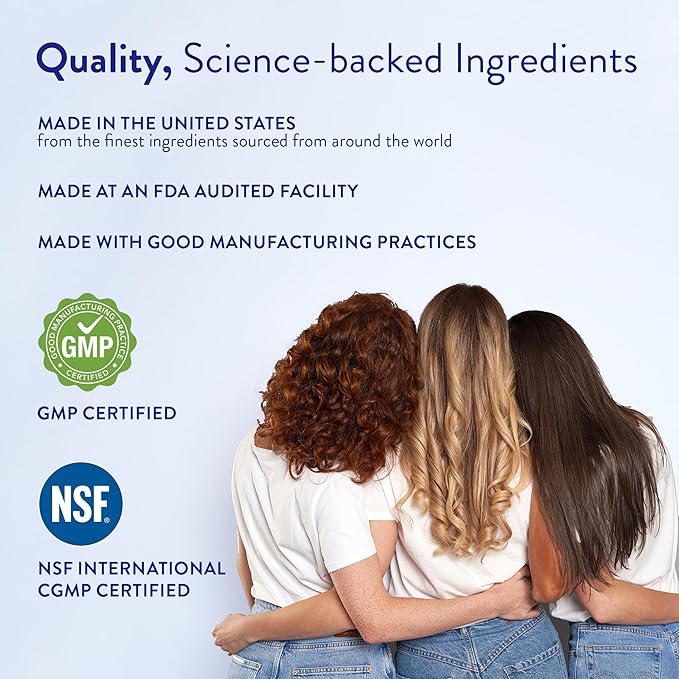 Routine Wellness Hair Growth Supplement – CLINICALLY Tested Thicker Fuller-Looking Hair Support with Biotin &amp Key Nutrients Vegetarian &amp Gluten-Free Vitamins - 3 Bottles 90 Day Supply