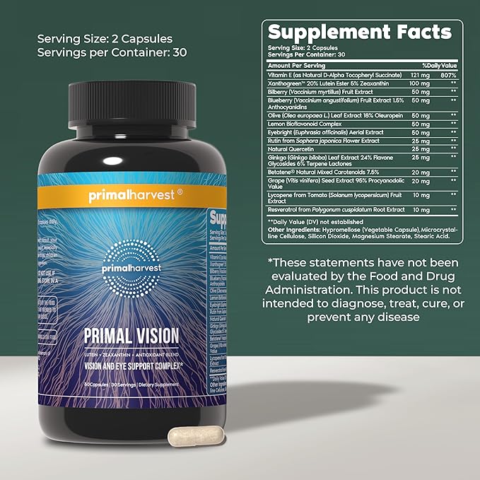 Primal Harvest Daily Two-Step Routine | NAD+ + Vision | 2 Pack | 30 Day Supply