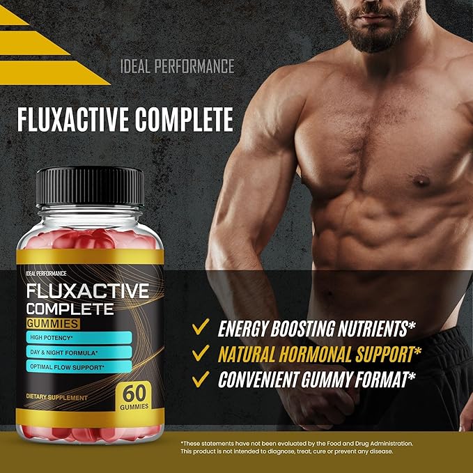Fluxactive Complete Gummies Flux Active Complete Max Strength New Ingredients (60 Gummies)