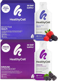 Healthycell Immune Super Boost Supplement + Bioactive Multivitamin for Women &amp Men Bundle
