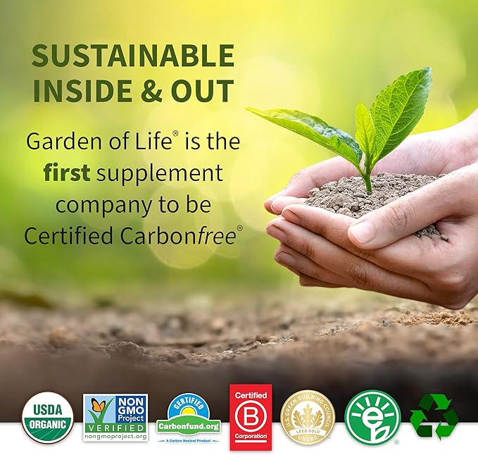 Garden of Life Vitamin K2 and K1 Vitamin Code Vegan K Complex for Bone Strength and Heart Health Omega Rich Flax Seed Oil Trace Minerals Probiotics 60 Day Supply (Pack of 2)