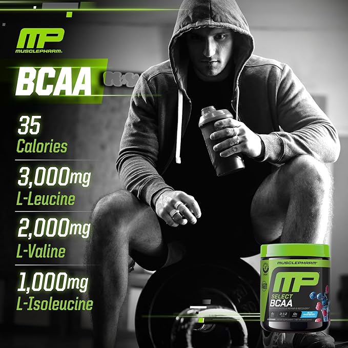 Muscle Pharm Combat 4lb Chocolate Protein and MusclePharm Blue Raspberry BCAA's