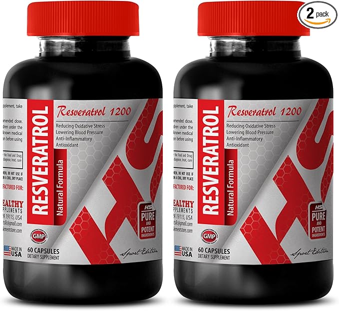 Trans-RESVERATROL Supplement - Pure resveratrol Extract resveratrol Supplement Natural resveratrol Berry resveratrol Daily resveratrol Capsules Resveratrol for Energy Resveratrol 2Bot