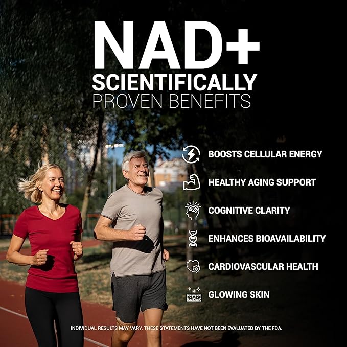 NAD+ Supplement w/Resveratrol B12 Phosphatidylcholine &amp Bioperine – 900mg NAD+ Capsule 60 Vegan Non-GMO Gluten-Free Capsules – Cellular Energy Bioavailability NAD+ &amp NMN Alternative