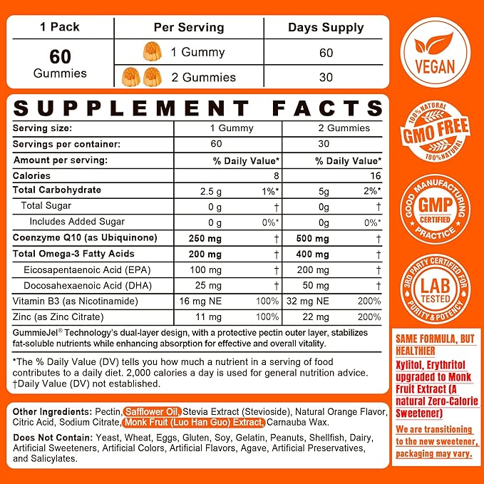 NEVISS CoQ10 Spirulina &amp Chlorella Gummies 2Pack