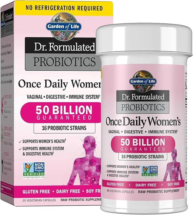 Garden of Life Organics Kids Gummy Vitamins - Fruit - Certified Organic &amp Dr. Formulated Women's Probiotics Once Daily 16 Strains 50 Billion 30 Count (Pack of 1)