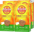 Metamucil Fiber Thins Daily Psyllium Husk Fiber Supplement Supports Digestive Health and Satisfies Hunger Apple Crisp Flavor 48 Total Servings (4 Packs of 12)