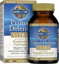 Garden of Life Probiotics for Digestive Health and Gut Health Balance Primal Defense Ultra Ultimate Formula 15 Billion CFU and 13 Strains Plus HSOs Vegetarian and Gluten Free 180 Capsules