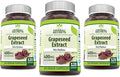Herbal Secrets Grapeseed Extract 400 mg 120 Veggie Capsules Supplement - Non-GMO - Gluten Free - Pack of 3
