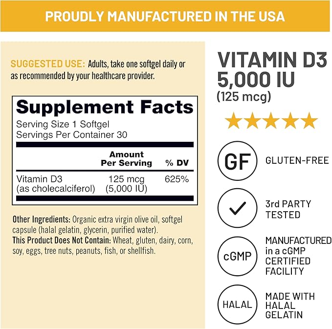 NatureWise [1 Multivitamin for Men + Stress Support - 60 Capsules[30-Day Supply] + [1] Vitamin D3 5000iu + Organic Olive Oil - 30 Mini Softgels[30-Day Supply]