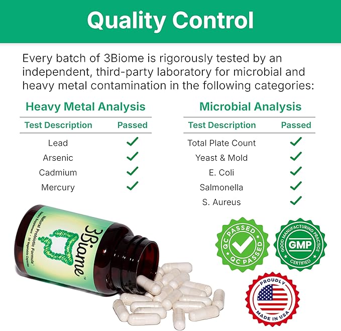 Natural Probiotic Supplement - Non-GMO Vegan Gluten-Free