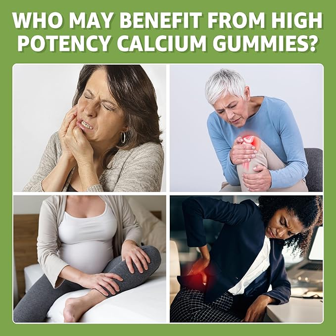 Calcium Citrate Gummies 1200mg with Vitamin D3 K2 Chewable Calcium Supplements for Women &amp Men High Potency Support B0ne Te*th Strength &amp Immune Health Mango Flavor Non-GMO Sugar Free