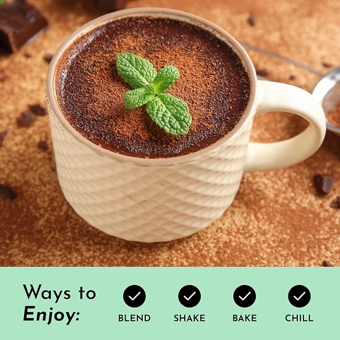Bone Broth Protein Powder – Mint Chocolate | 15 Servings | 21g Grass-Fed Protein per Serving | Dairy-Free | Collagen for Gut Skin &amp Joint Support | Made with Real Food Ingredients