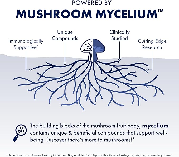 Host Defense MyCommunity Capsules - 17 Species Blend Mushroom Supplement for Immune Support - Herbal Aid with Lion's Mane Reishi. Chaga Cordyceps Turkey Tail &amp More - 60 Capsules (30 Servings)*