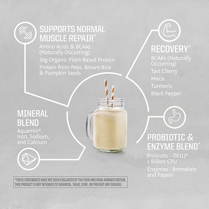 Sunwarrior Vegan Protein Powder USDA Organic | 20 Servings Cake Batter Flavored &amp Creatine Monohydrate Powder for Her | Micronized 50 Servings Raspberry Lemonade Flavored