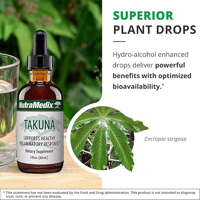 NutraMedix Immune Support Supplement - Made with Takuna Blanca Bark Extract - Bioavailable Fast-Absorbing Liquid Vitamins for Women &amp Men (1oz / 30ml)