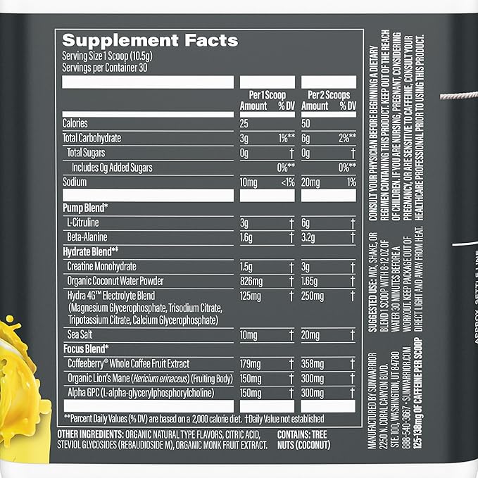 Sunwarrior Active Preworkout Hydration Blend &amp Vanilla Classic Plus Organic Protein Powder Set | Bundle &amp Save | Non-GMO Soy Dairy Filler &amp Gluten Free (30 Servings Each)