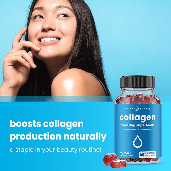NutraChamps Biotin Gummies and Collagen Boosting Gummies 2 Pack Bundle