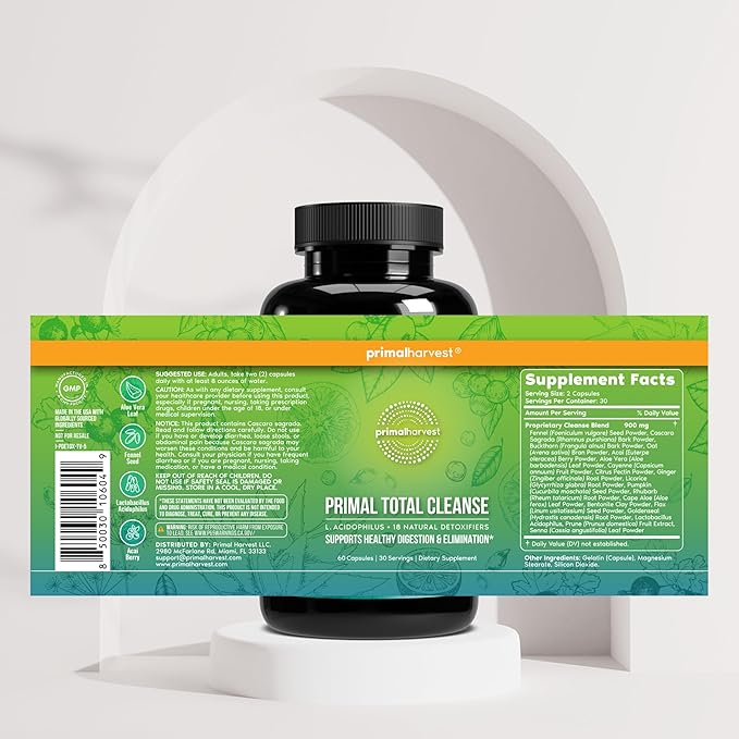 Primal Harvest Daily Two-Step Routine | NAD+ + Total Cleanse | 2 Pack | 30 Day Supply
